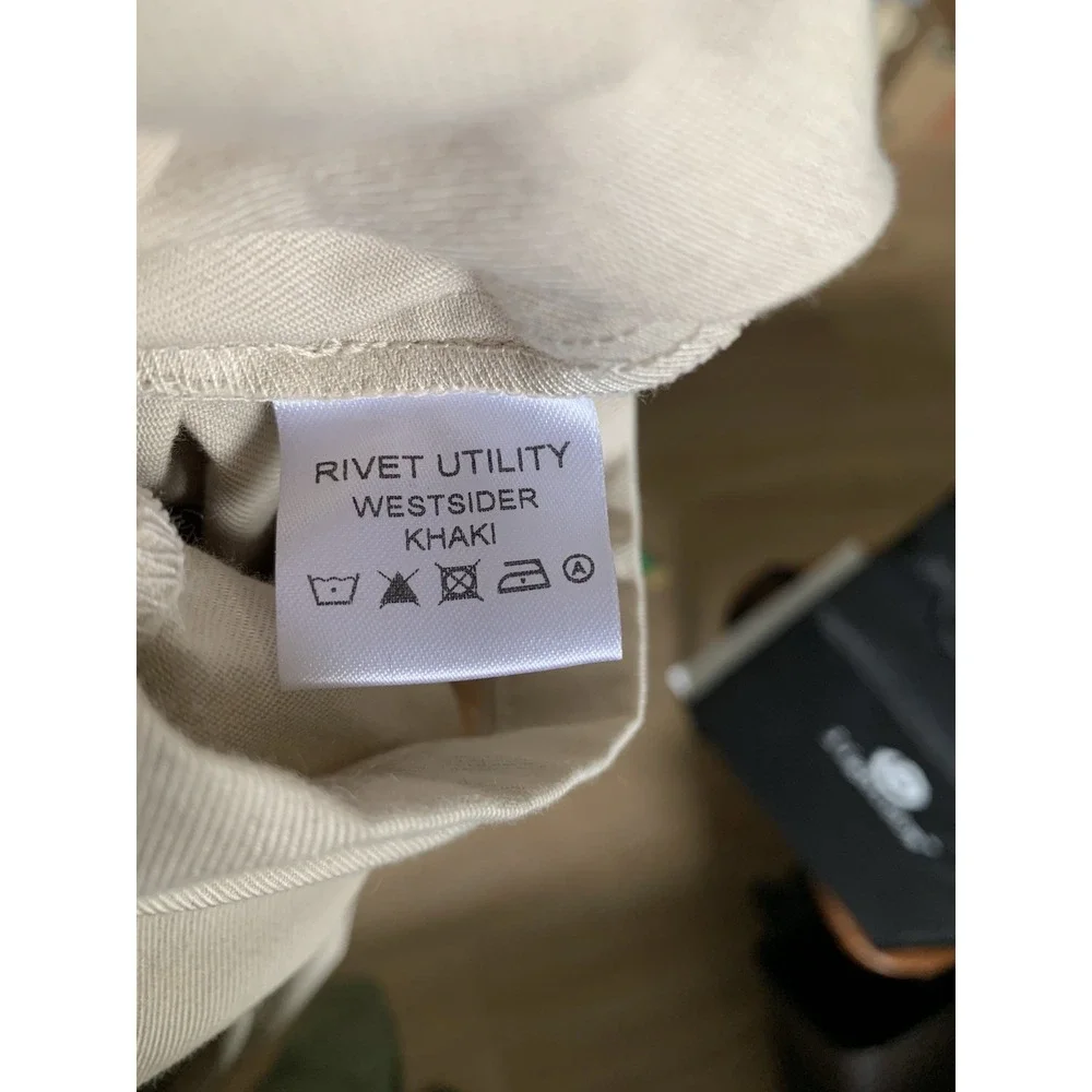 NWT Rivet Utility Westsider Jumpsuit, Sleeveless, Beige Light Khaki, Size XS - Picture 11 of 12